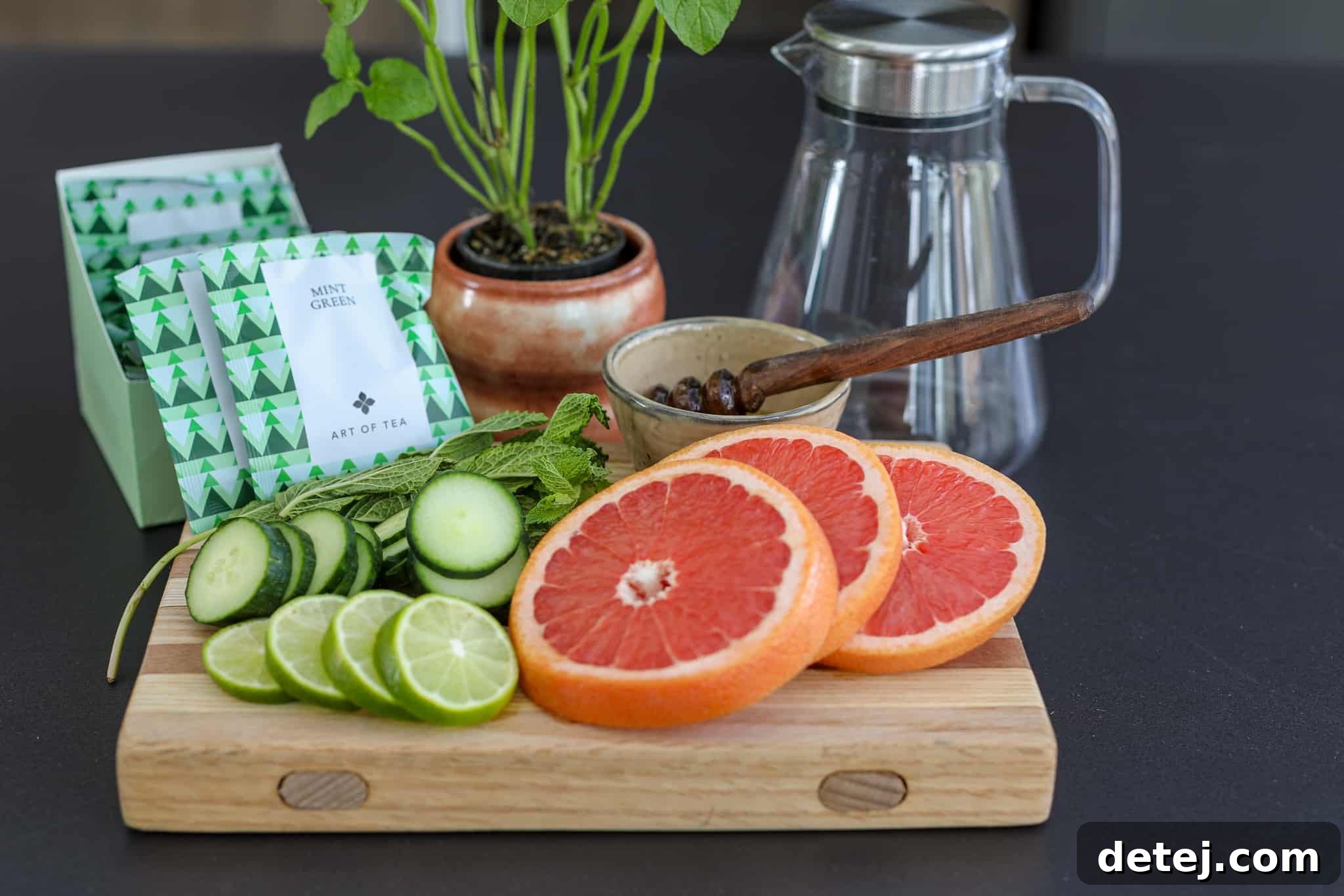 Grapefruit Lime Infused Green Tea – Healthyish Foods