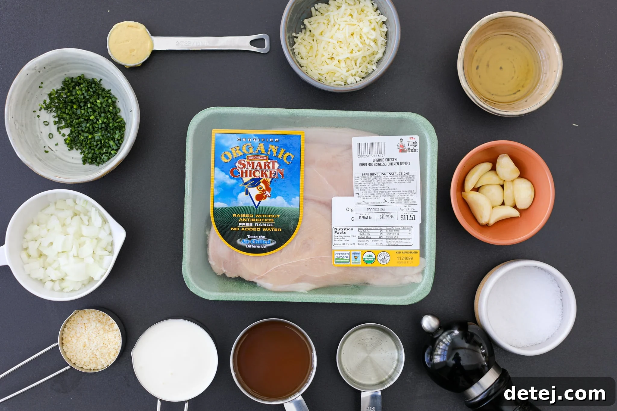 Ingredients Needed for Creamy Garlic Chicken – Healthyish Foods