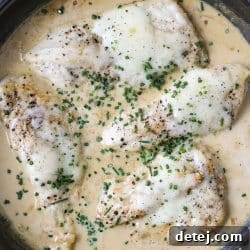 Close up - Creamy Garlic Chicken – Healthyish Foods