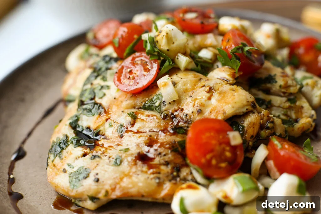 Caprese Grilled Chicken Paillard - Healthyish Foods