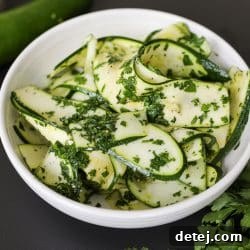 Zucchini Salad 5 plated shot - Zucchini Salad – Healthyish Foods