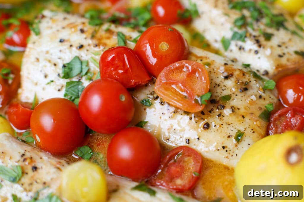 Mahi Mahi with Lemon Butter and Tomatoes – Healthyish Foods