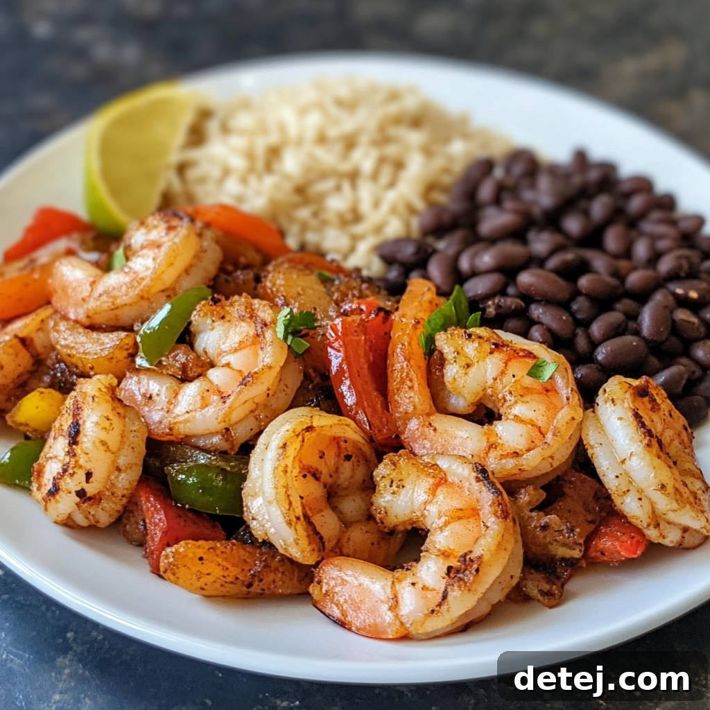 Sheet Pan Shrimp Fajitas