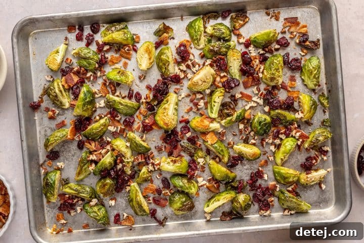 All ingredients tossed together on a baking tray.