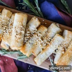 Crispy Phyllo Wrapped Brie Roll-Ups (Air Fryer) – Healthyish Foods