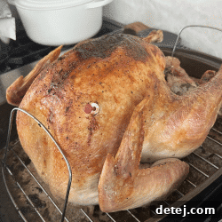 cooked turkey.