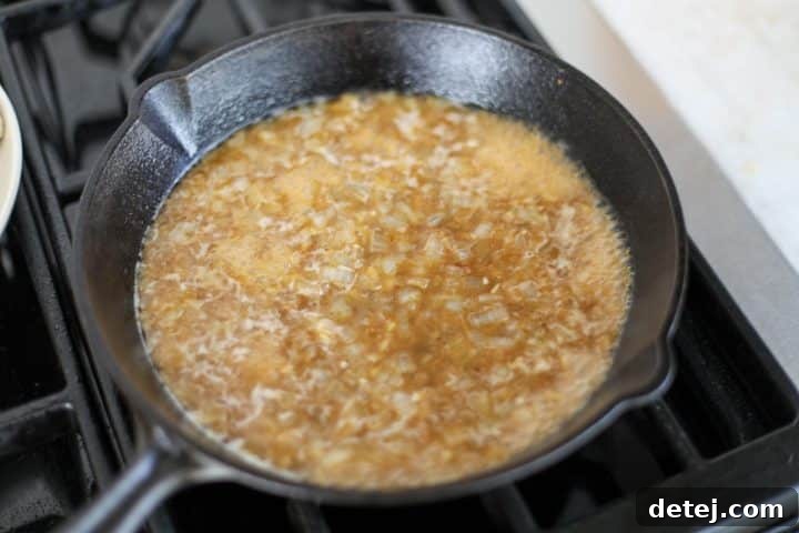 chicken broth added to the sauce.