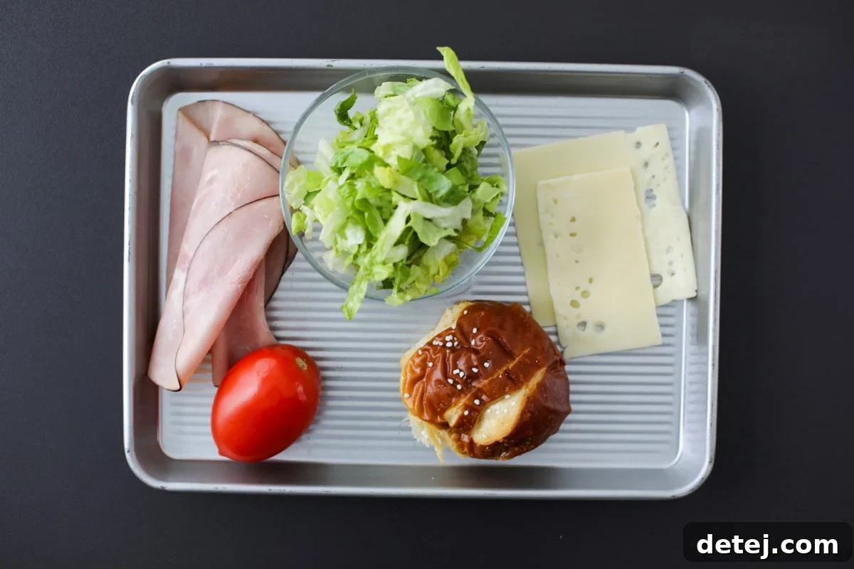 ingredients needed for torn sandwich salad.