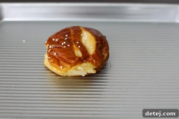 a pretzel roll.