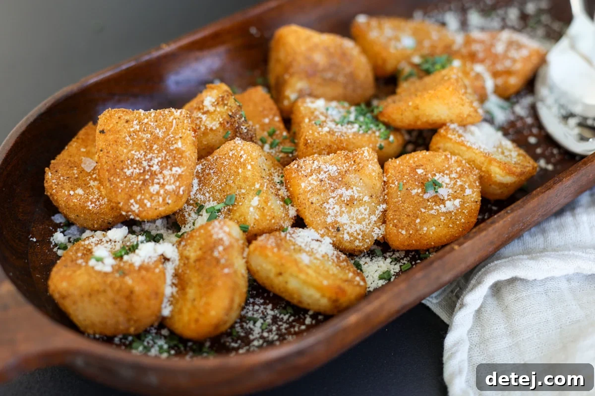 crispy potatoes sin a dish.