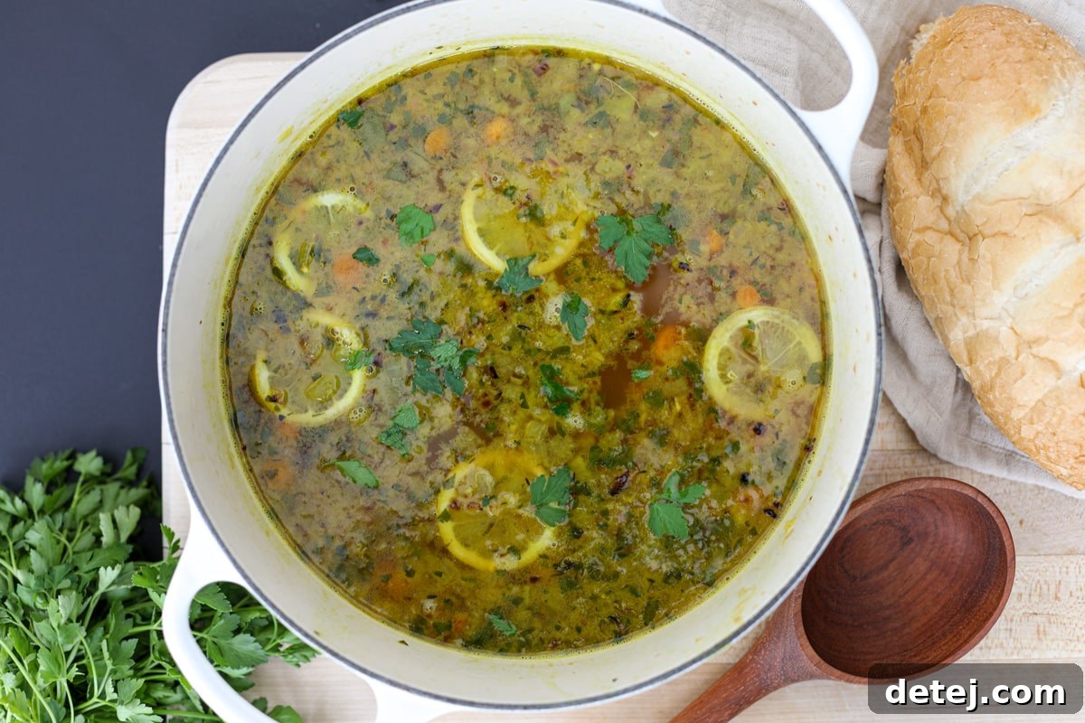 soup with broth. 