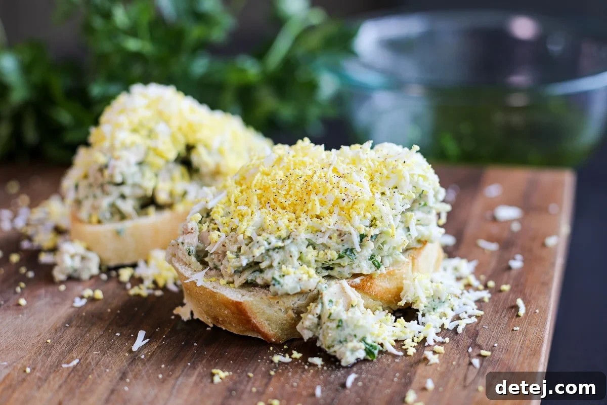 Creamy Chimichurri Smashed Bean Tuna Salad (No Mayo)
