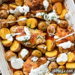 One Pan Roasted Chicken and Potatoes: Healthyish Foods