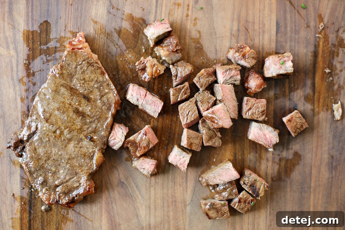 cubed steak. 