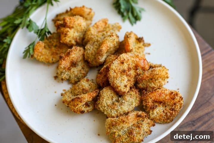 crispy shrimp on a plate.