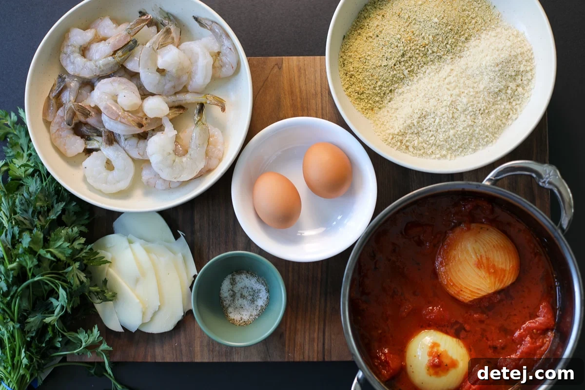 ingredients needed for crispy shrimp. 