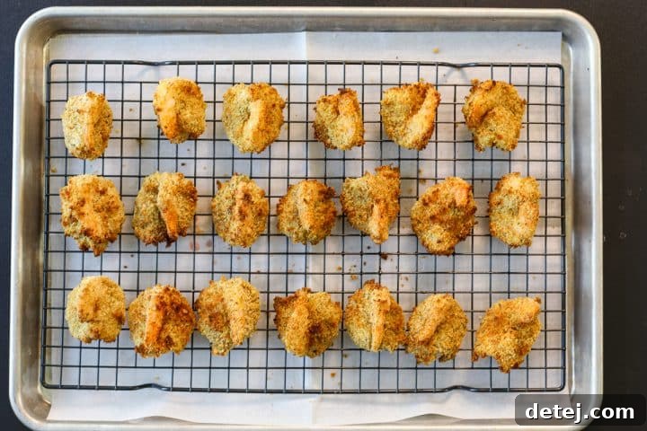 crispy shrimp on a tray.