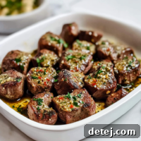 Bison Steak Bites with Cowboy Butter
