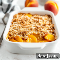 Easy Canned Peach Crisp