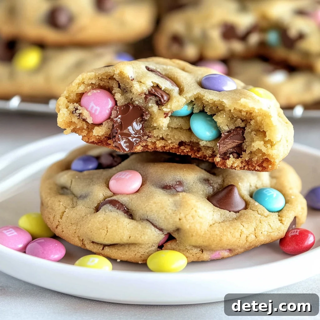 Easter Chocolate Chip M&M Cookies
