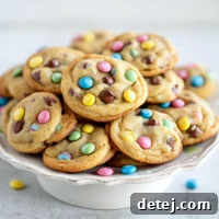 Easter Chocolate Chip M&M Cookies