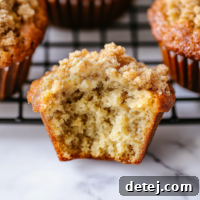 Banana Muffins With Crumb Topping