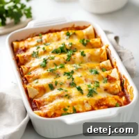Chicken and Cheese Red Enchiladas