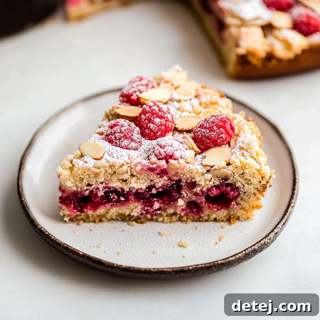 Raspberry Almond Coffee Cake with Streusel Topping