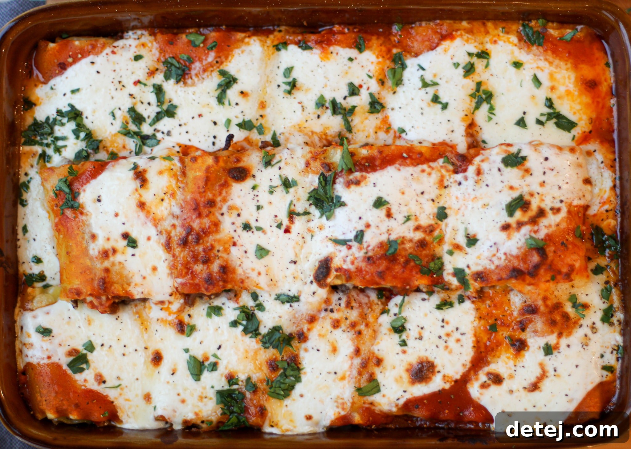 Cheesy Vegetarian Lasagna Roll-Ups - Healthyish Foods