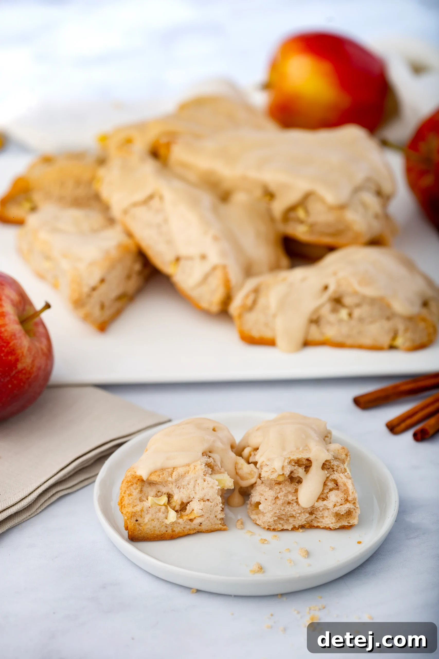Easy Maple Apple Scones Serving Suggestion