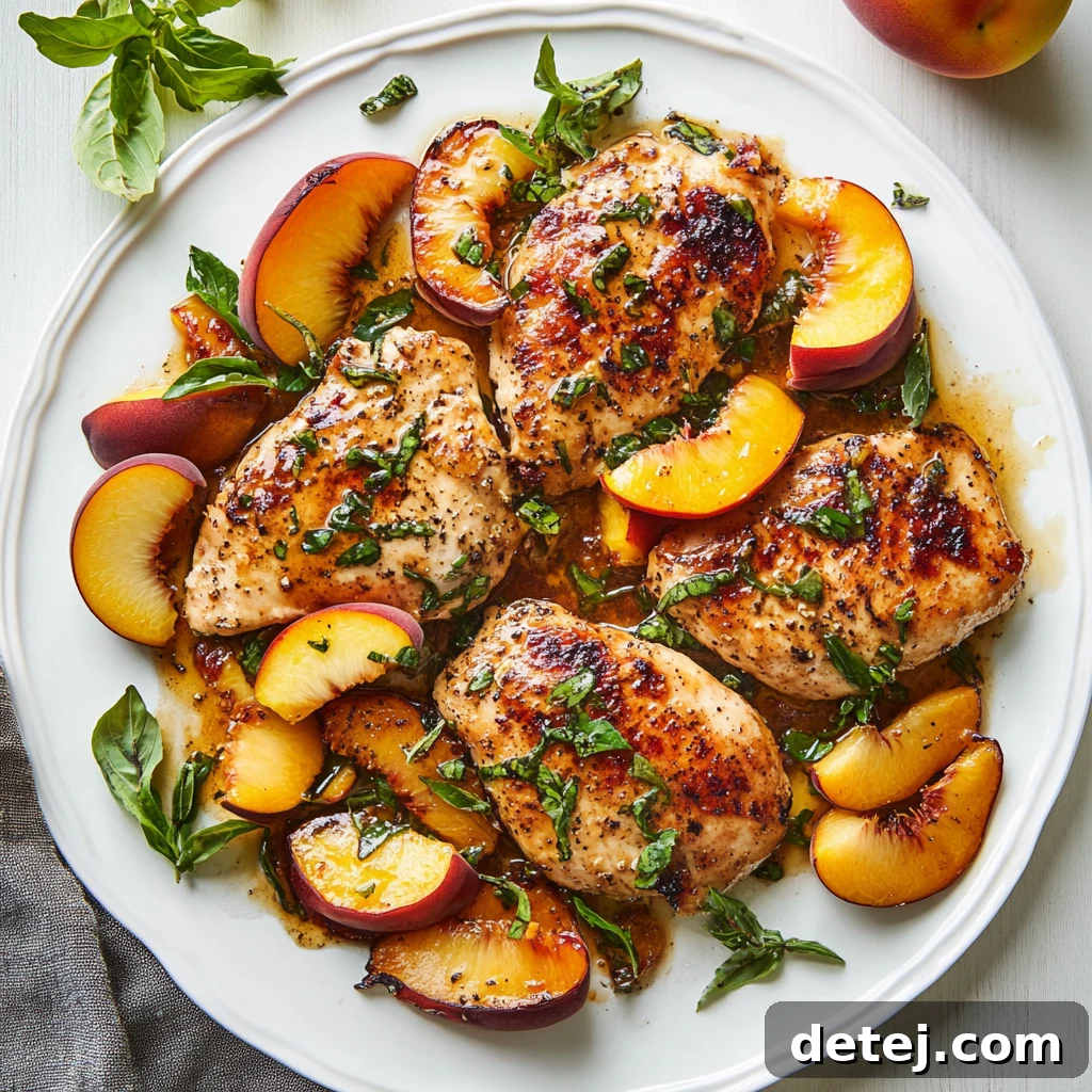 Sweet and Savory Peach Chicken 4 Chicken Breast with Peaches