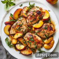 Sweet and Savory Peach Chicken 5 Chicken Breast with Peaches
