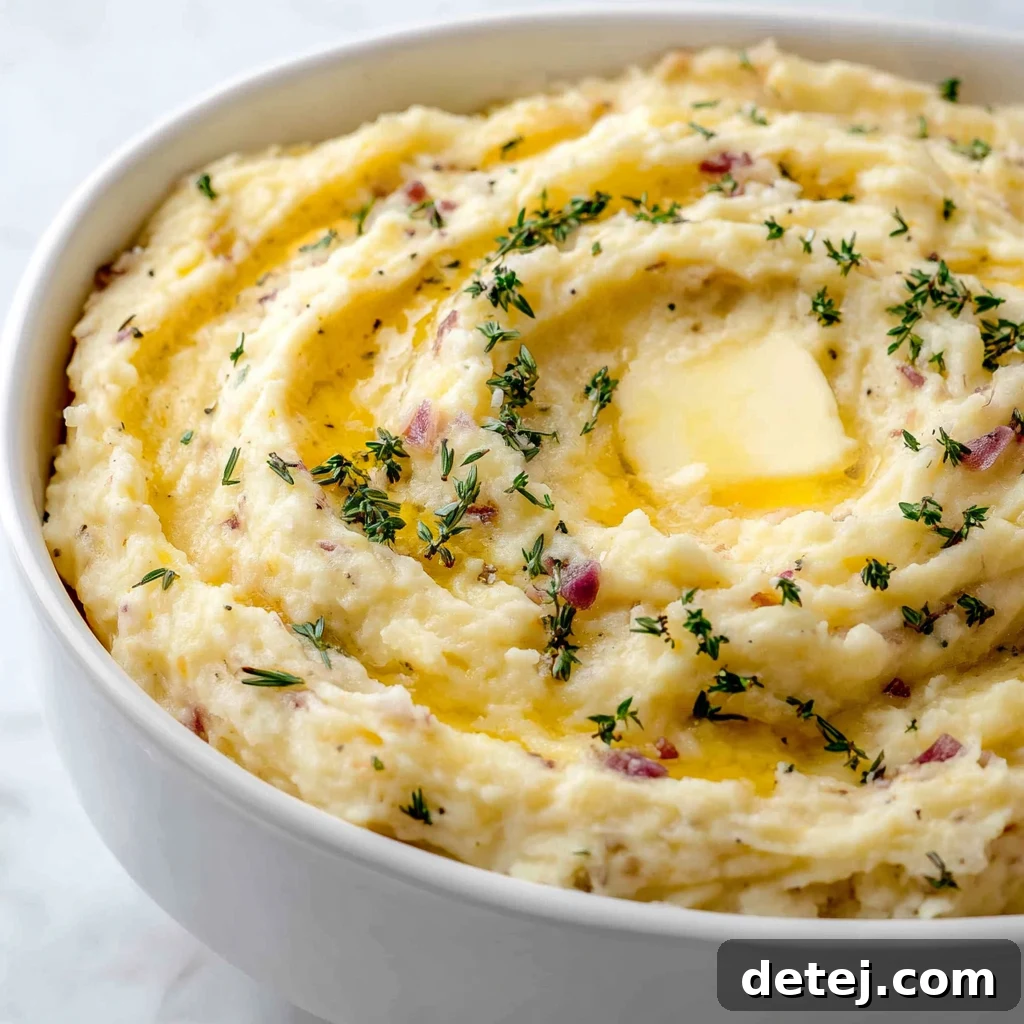 Red Garlic Mashed Potatoes