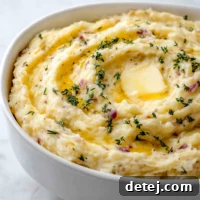 Red Garlic Mashed Potatoes