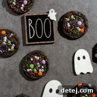 Halloween Chocolate Monster Cookies