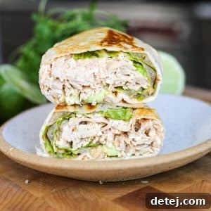 Chicken Power Wrap (High Protein Healthy Chicken Wrap Recipe)