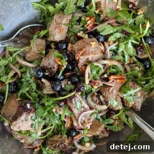Blueberry Steak Salad – Healthyish Foods
