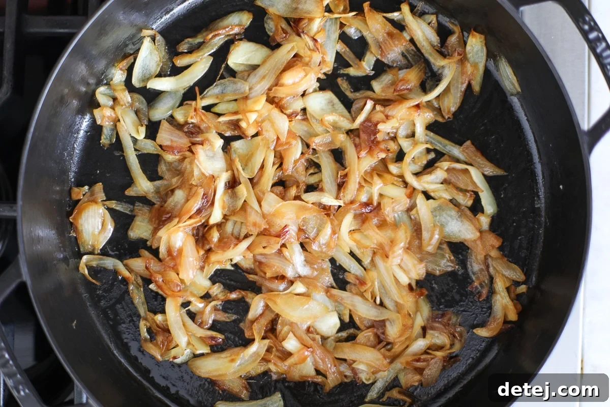 serving of easy caramelized onions
