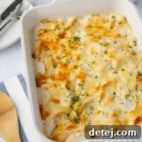 Cheesy Chicken Alfredo Stuffed Shells