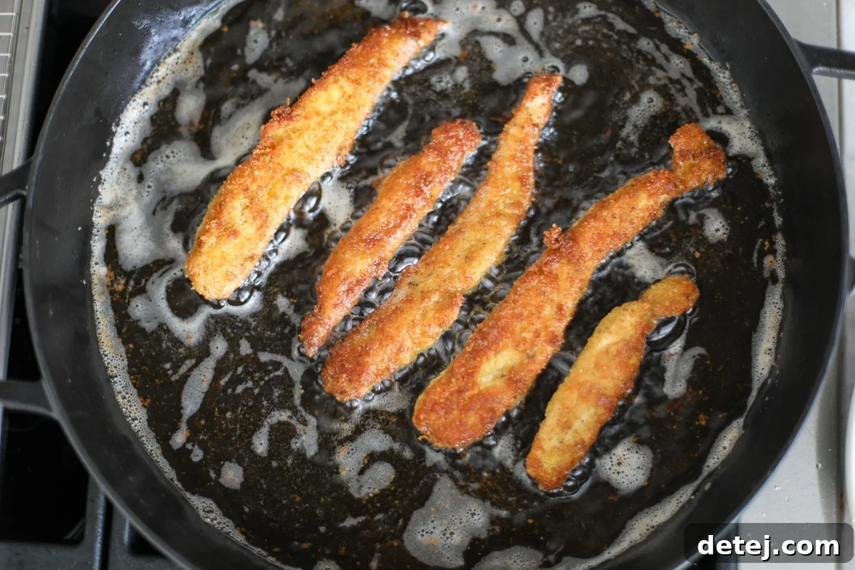 golden brown chicken fries.