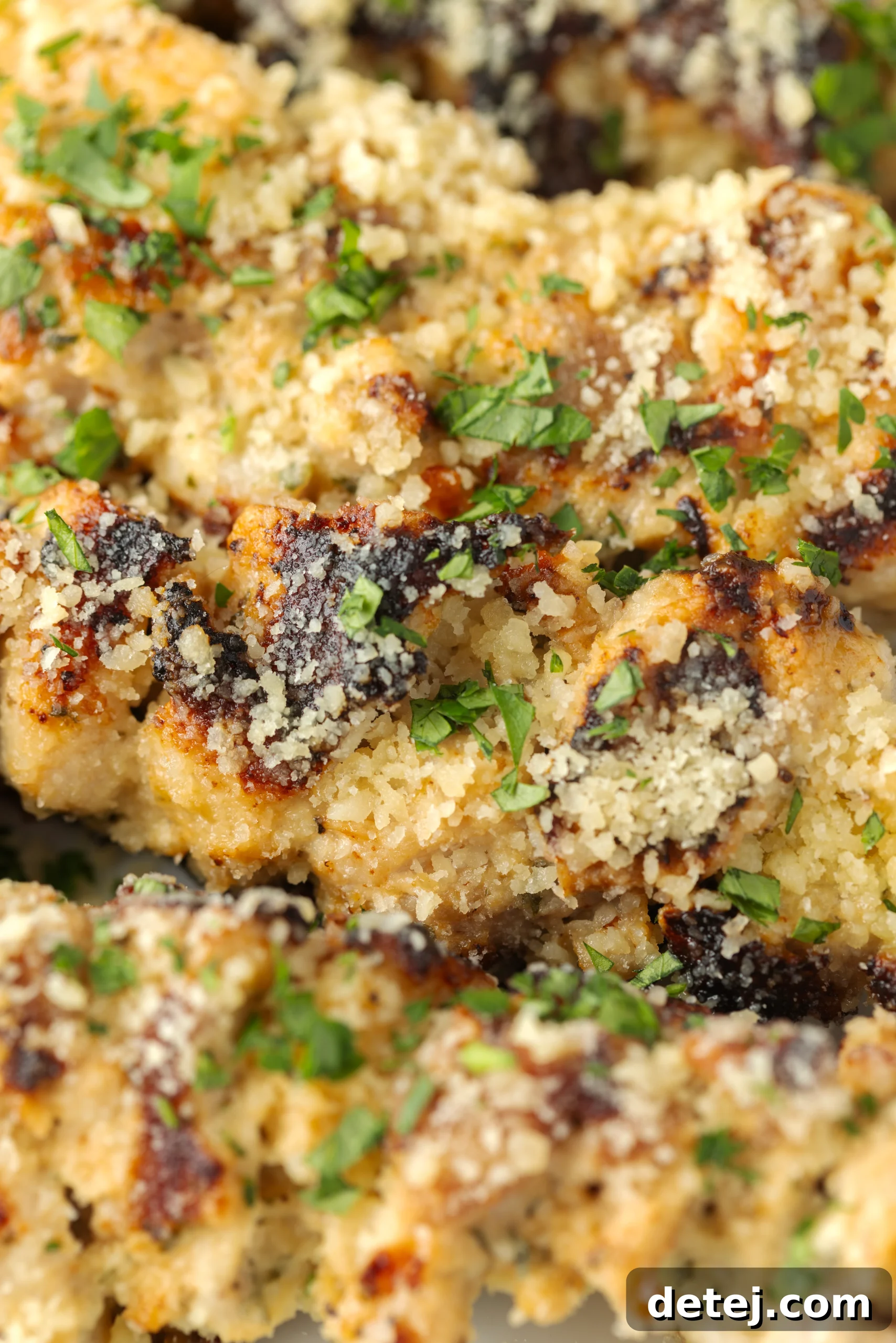 Ranch Garlic Parmesan Chicken Skewers