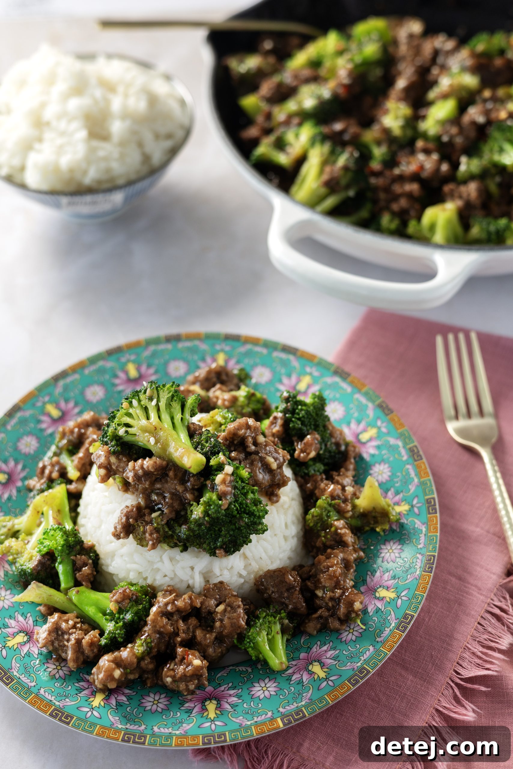 Easy Ground Beef and Broccoli