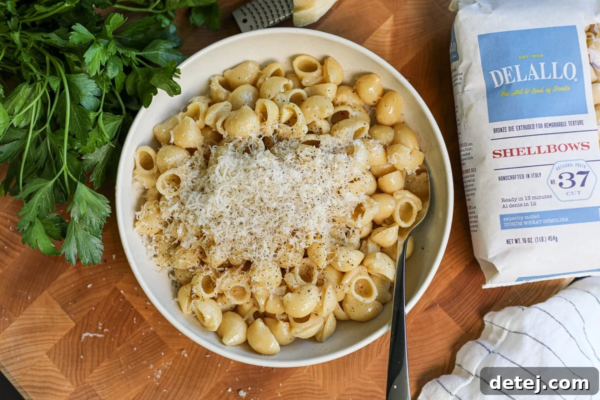 Bone Broth Pasta Recipe with Garlic, Herbs, and Parmesan 2 bone broth pasta with cheese.