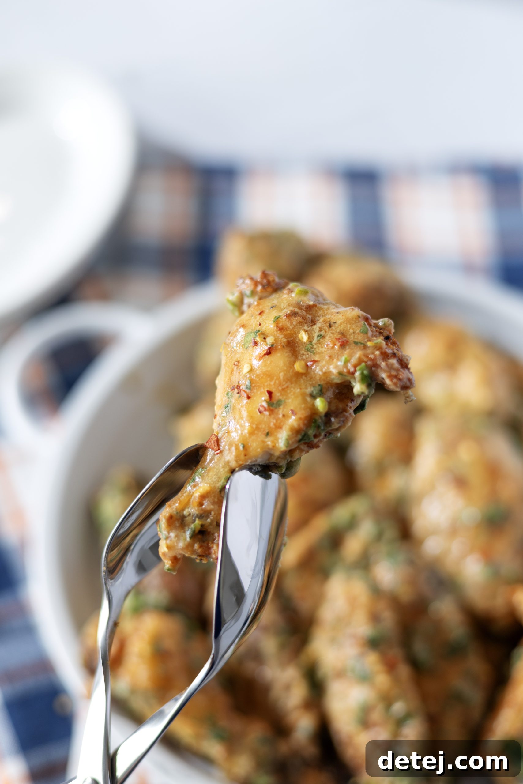 Crispy Baked Cowboy Butter Chicken Wings