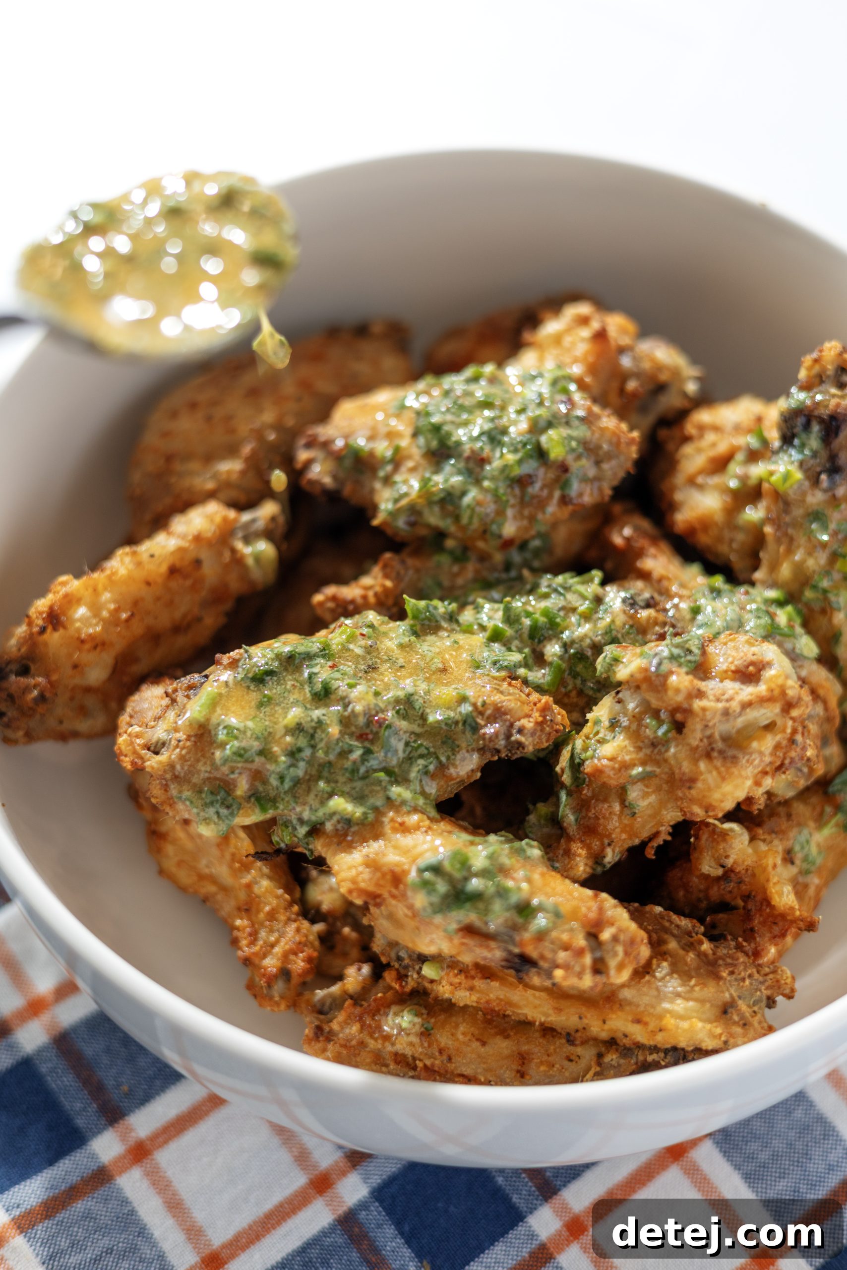 Crispy Baked Cowboy Butter Chicken Wings
