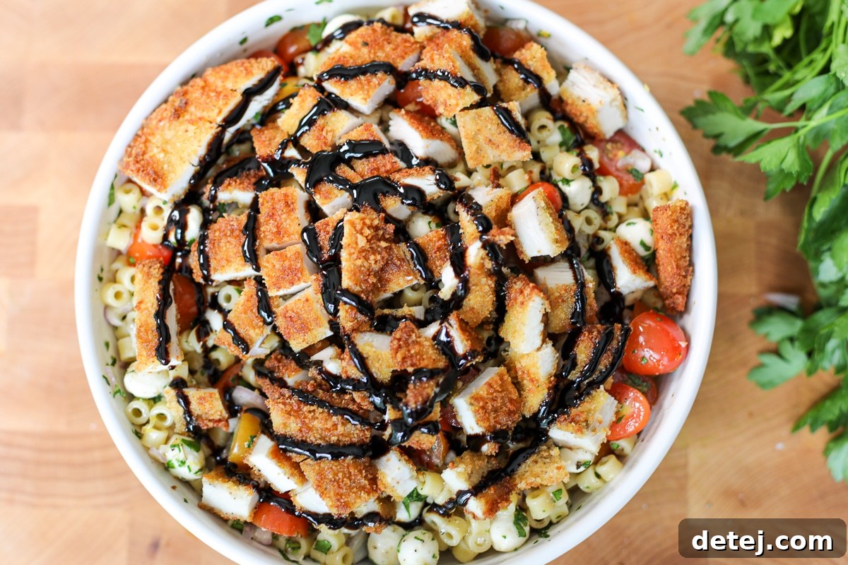balsamic glaze on top.