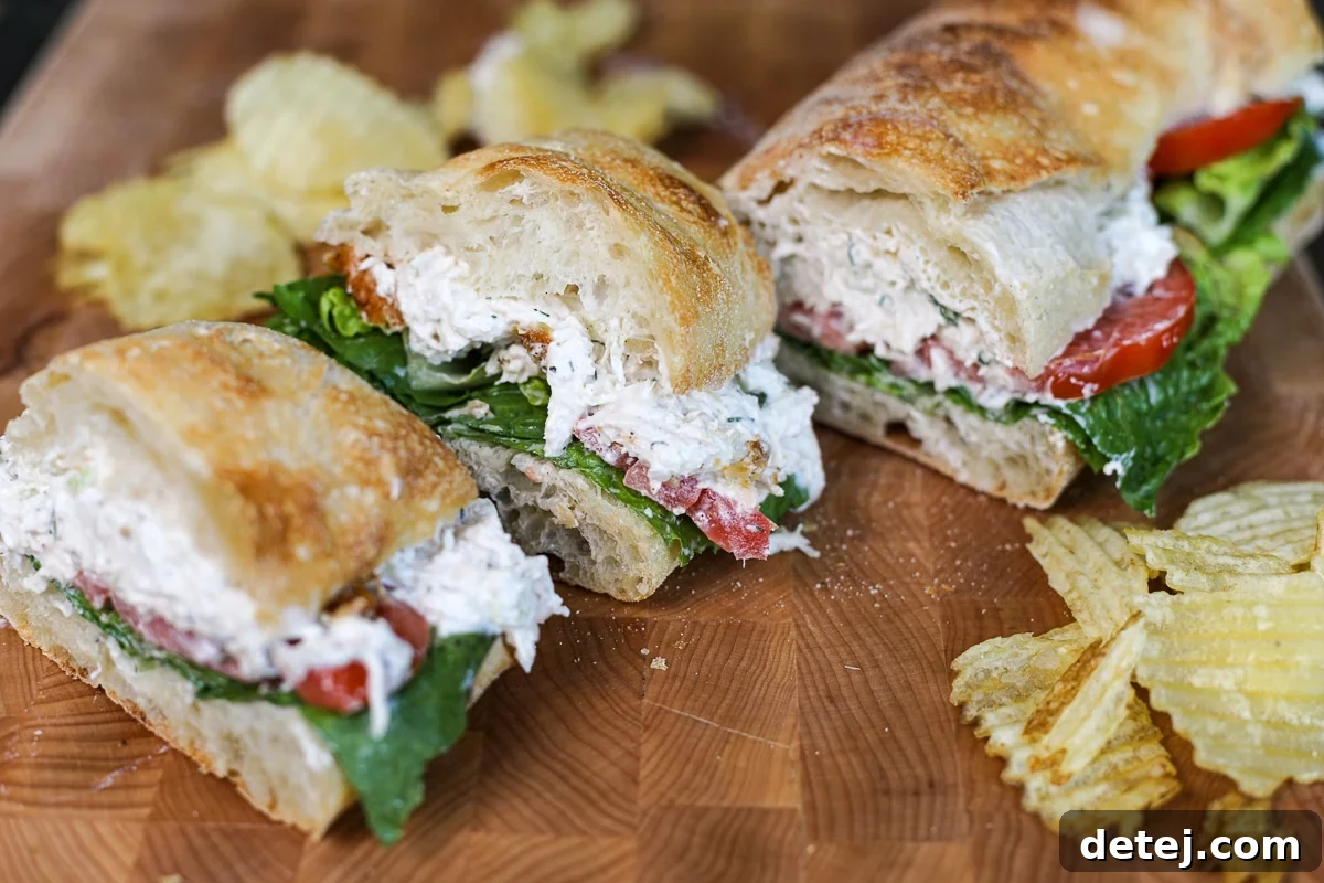 sliced sandwiches.