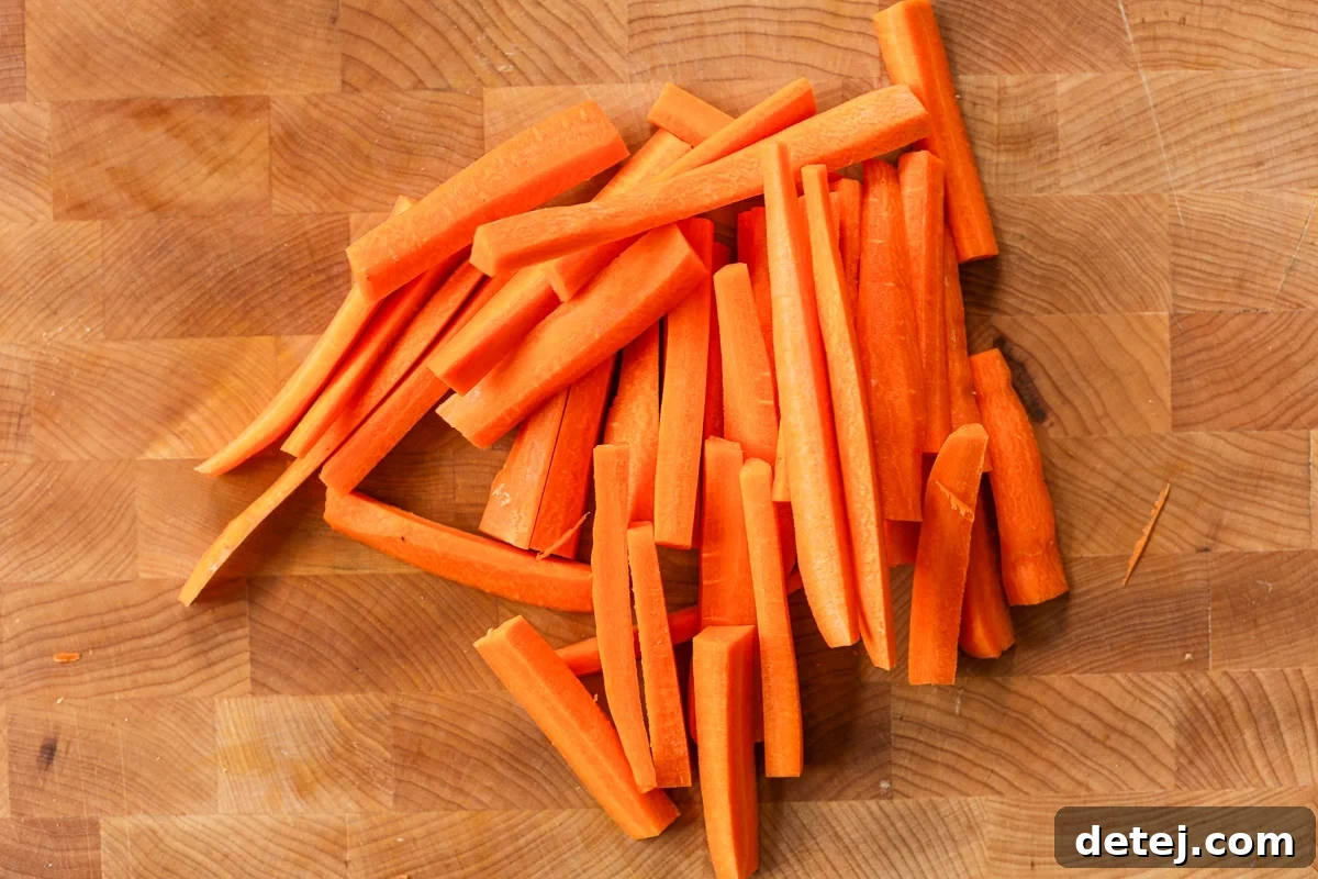 Spicy Buffalo Ranch Carrot Sticks 5 carrot sticks.