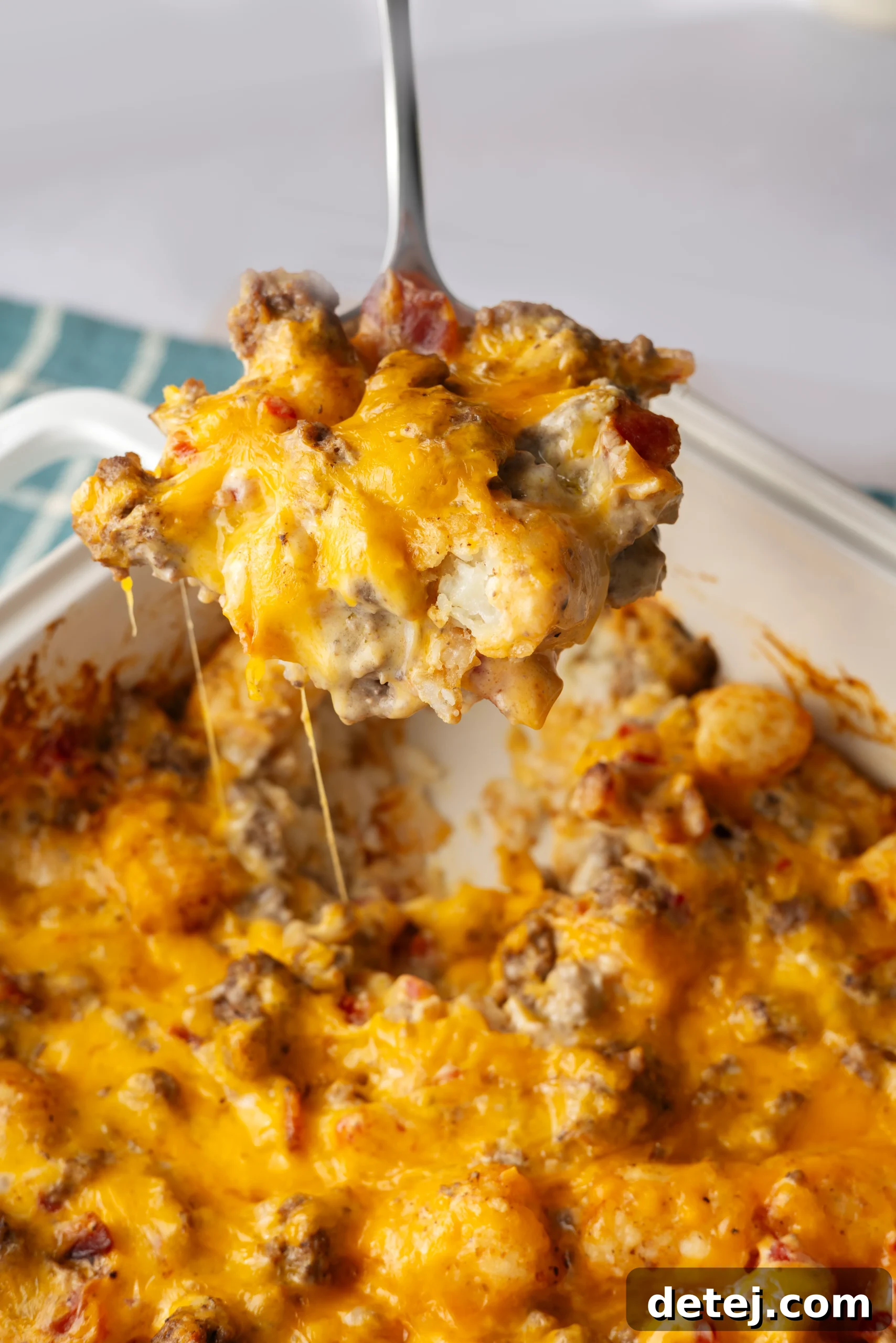 Loaded Bacon Cheeseburger Tater Tot Casserole 6 Bacon Cheeseburger Tater Tot Casserole